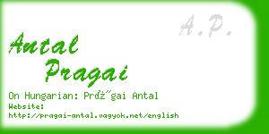 antal pragai business card